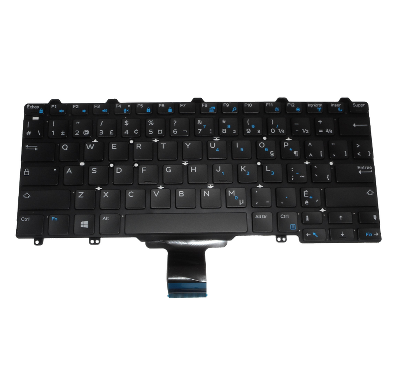 OEM Dell Latitude E5250/E7250 Non-Backlit Laptop Keyboard French P/N: HJGXG