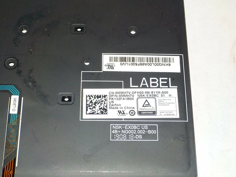 New Dell OEM Latitude 5500 / Precision 3540 Backlit Laptop Keyboard -E05 MMH7V