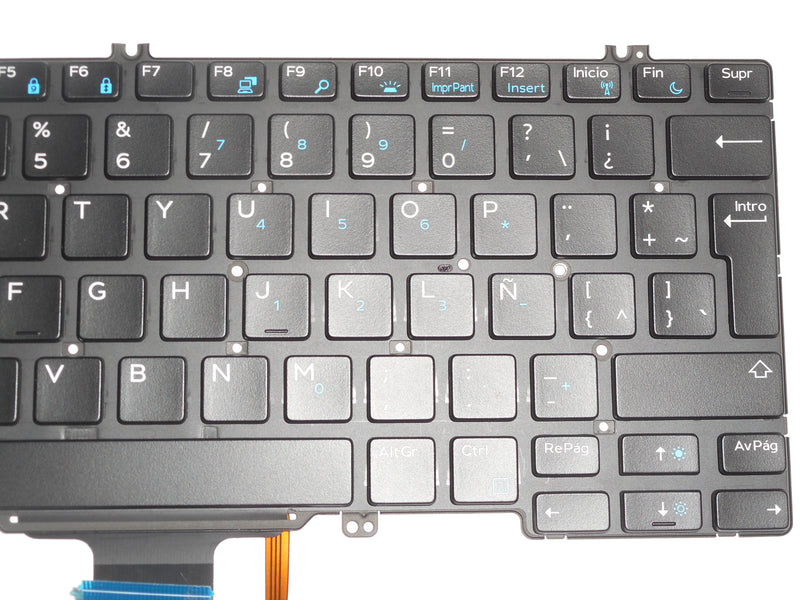 OEM Dell Latitude 5280/7280 Backlit Laptop Keyboard Spanish P/N: W6T39