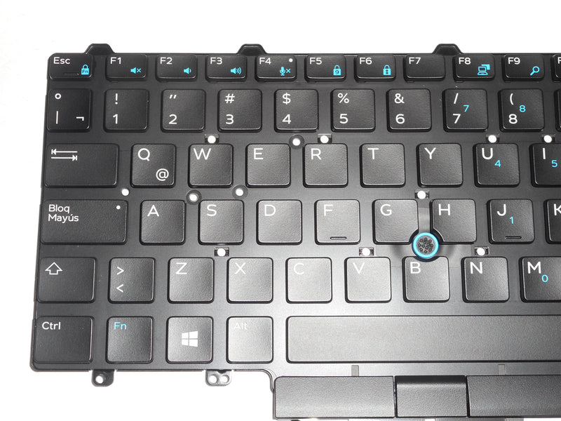 OEM Dell Latitude 5490/7490 Backlit Laptop Keyboard Latin-Spanish B02 P/N: G30V9