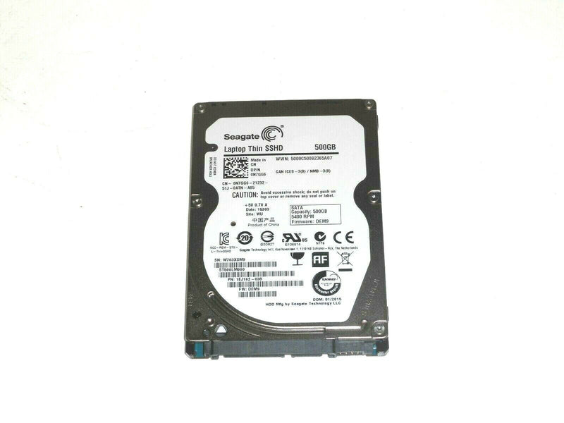 NEW DELL Seagate Laptop Thin SSHD 500GB Internal 5400 RPM 2.5" ST500LM000 N7GG6