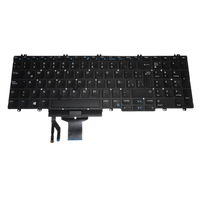 OEM Dell Precision 7530/7730 Backlit Laptop Keyboard SPANISH P/N: XCKYD