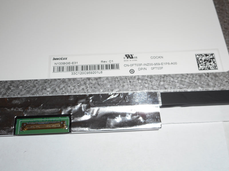 OEM Dell Latitude 3340/3350/3380 WXGAHD LCD Screen Display B02 P/N: FT03F