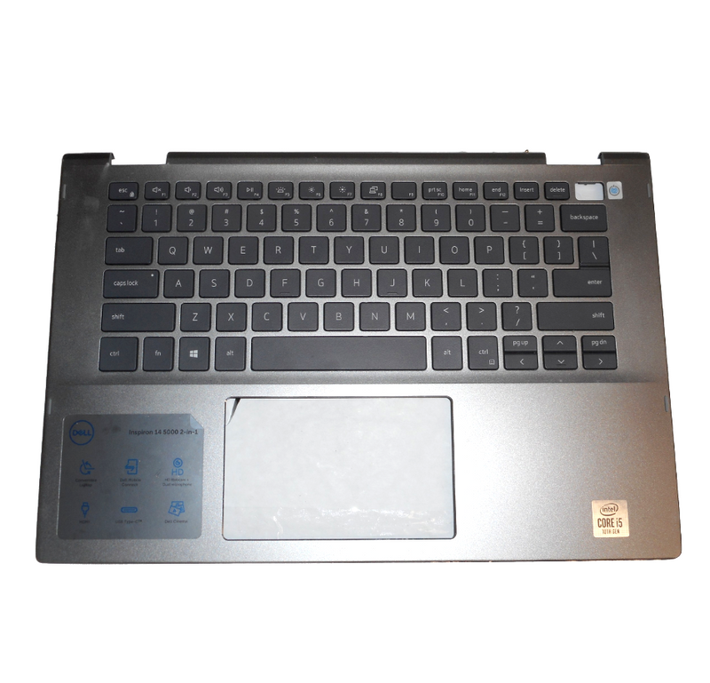 OEM Dell Inspiron 14 5000 2-in-1 Palmrest US Keyboard Assembly B02 P/N: X46H3