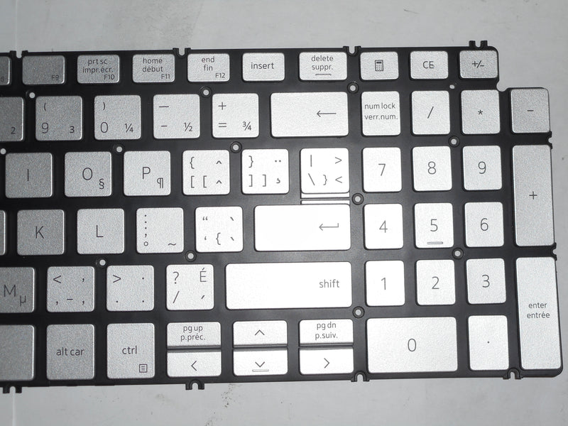 OEM Dell Inspiron 15 5584 Backlit Laptop Keyboard French-Canadian P/N: FTRM5