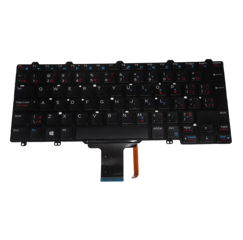 OEM Dell Latitude E5270/E7270 Backlit Laptop Keyboard US-French P/N: N13DK