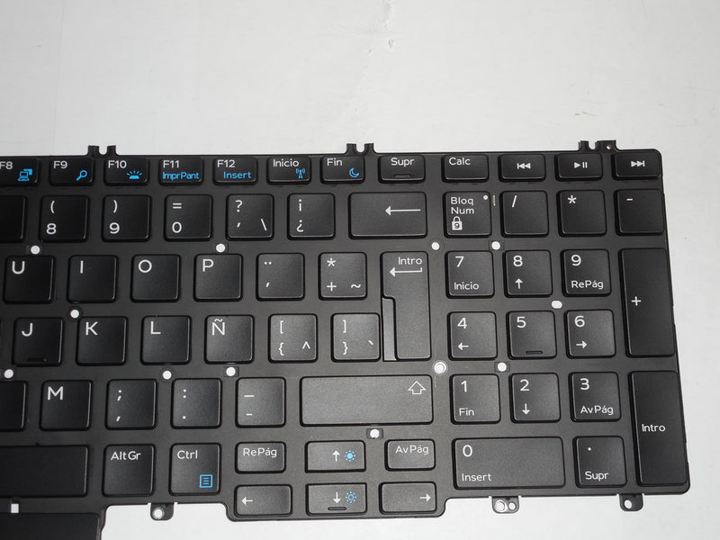 OEM Dell Precision 7530/7730 Backlit Laptop Keyboard SPANISH P/N: XCKYD