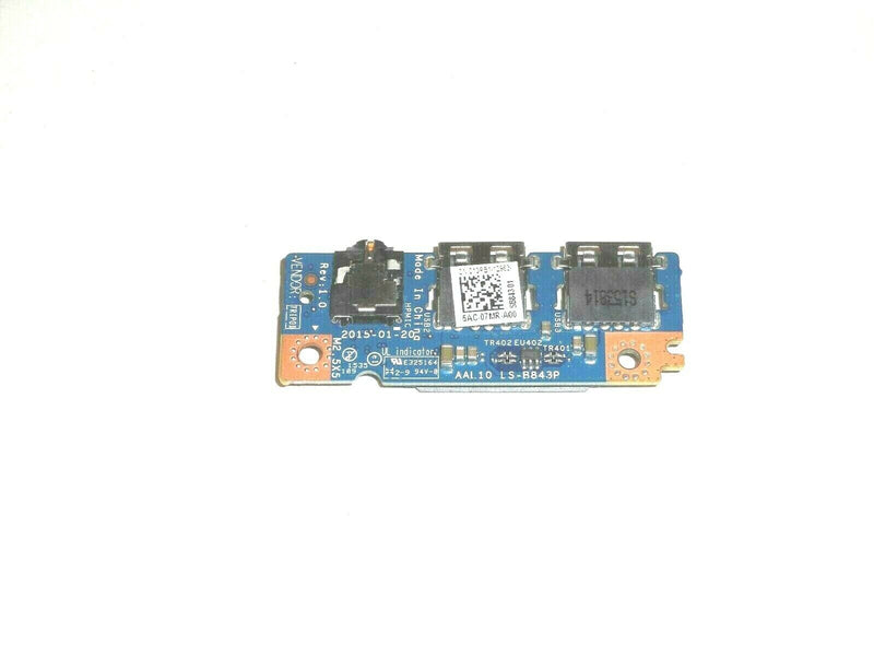 NEW OEM Dell Inspiron 15 5558 Audio Jack Board USB TRA01 LS-B843P 10R81