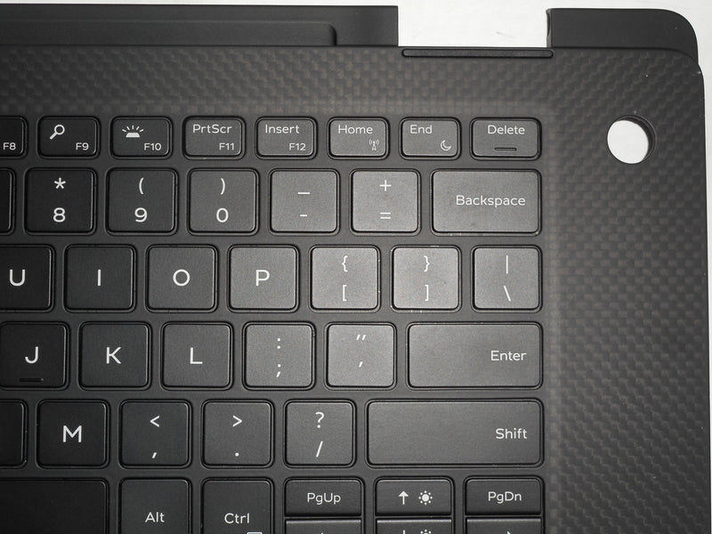 OEM Dell XPS 9575 Palmrest Backlit US Keyboard Touchpad Assembly G07 P/N: M9W9K