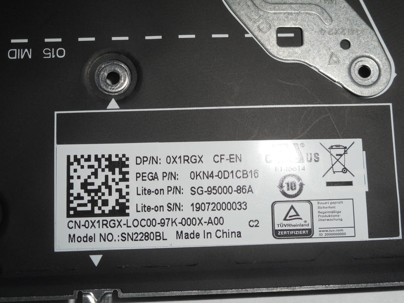OEM Dell Alienware M15/M17 Backlit Laptop Keyboard US-French B02 P/N: X1RGX
